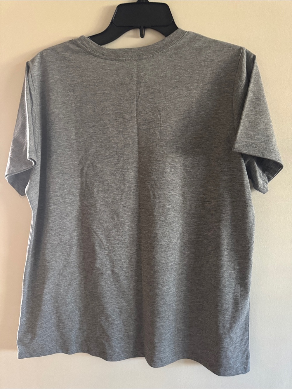 Happy Fall Y'All Grey Tee with Plaid Script - Picture 3 of 3
